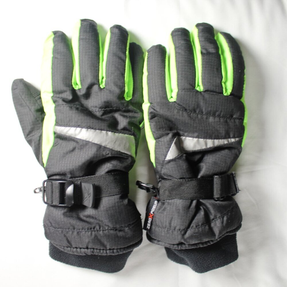 ZeroXposur Boys Large Black Insulated Winter Snow Gloves
